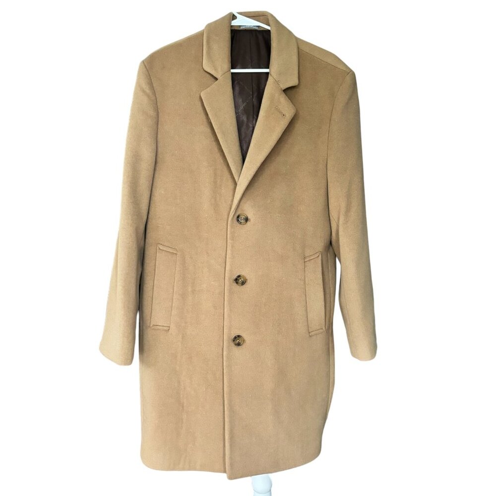 MICHAEL KORS Men's Wool and Cashmere Blend Coat, Size 38R